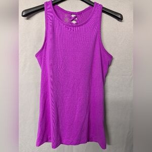 Gaiam Purple Sleeveless Tank Top With Built-in Bra Size Medium